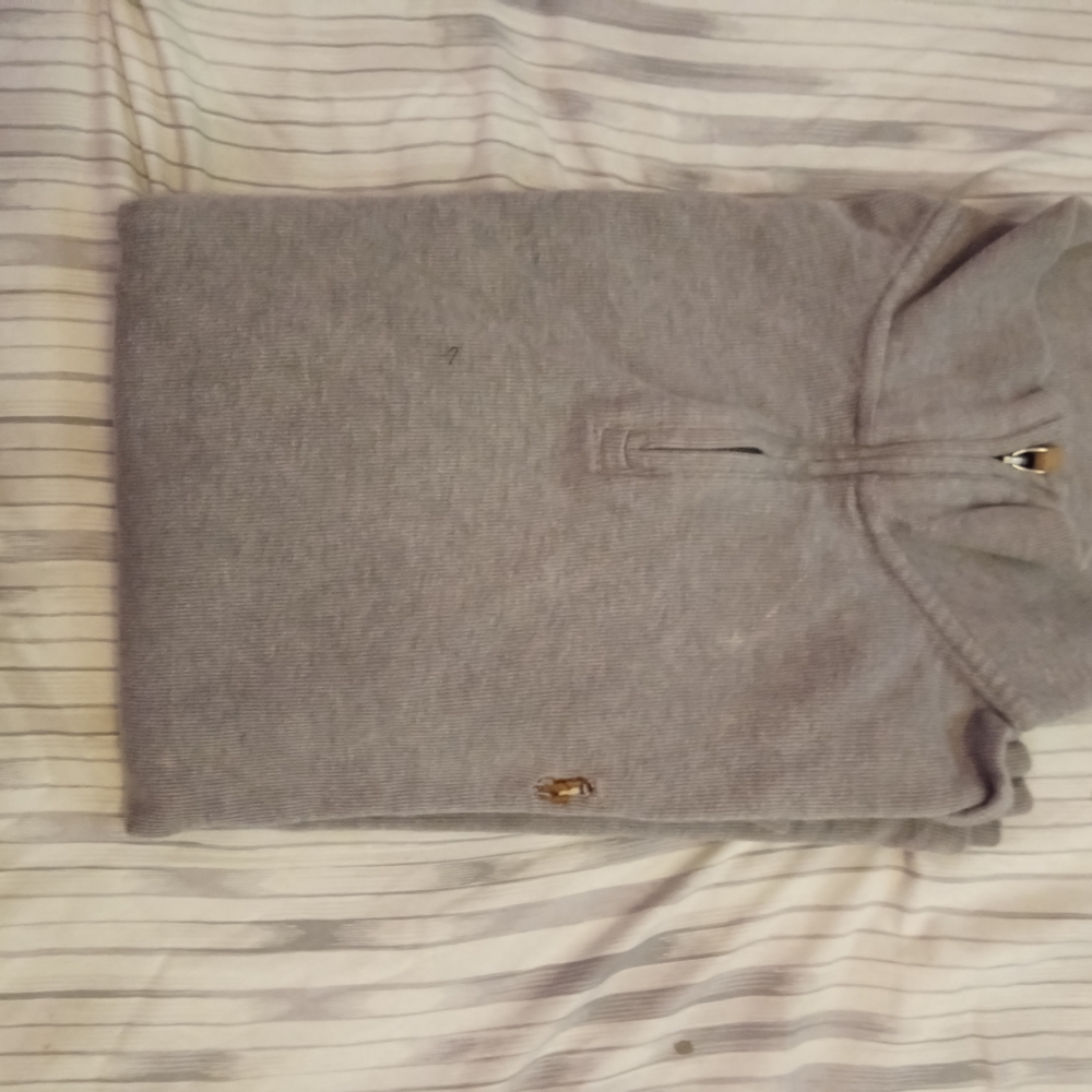 Gray Half-Zip Sweater